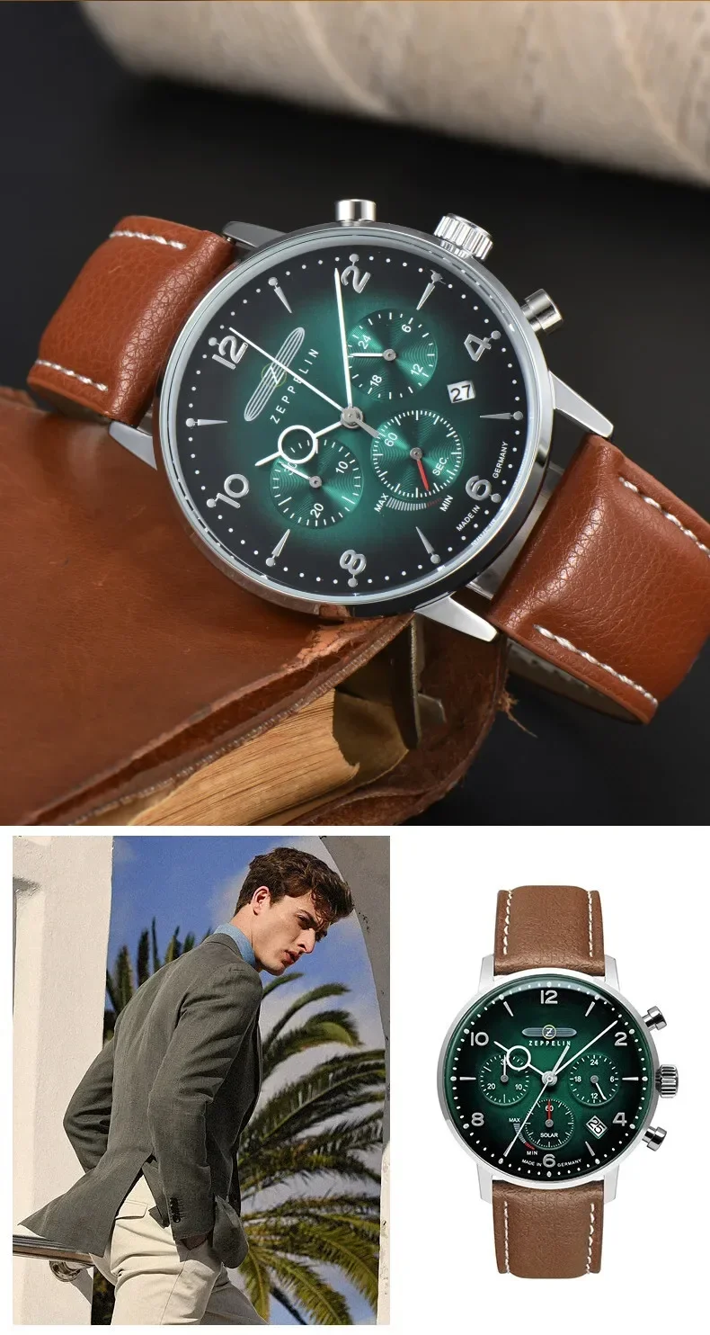 Smartwatch Trending Watches For Men - 다기능 제플린 남성용 오토매틱 크로노그래프 쿼츠