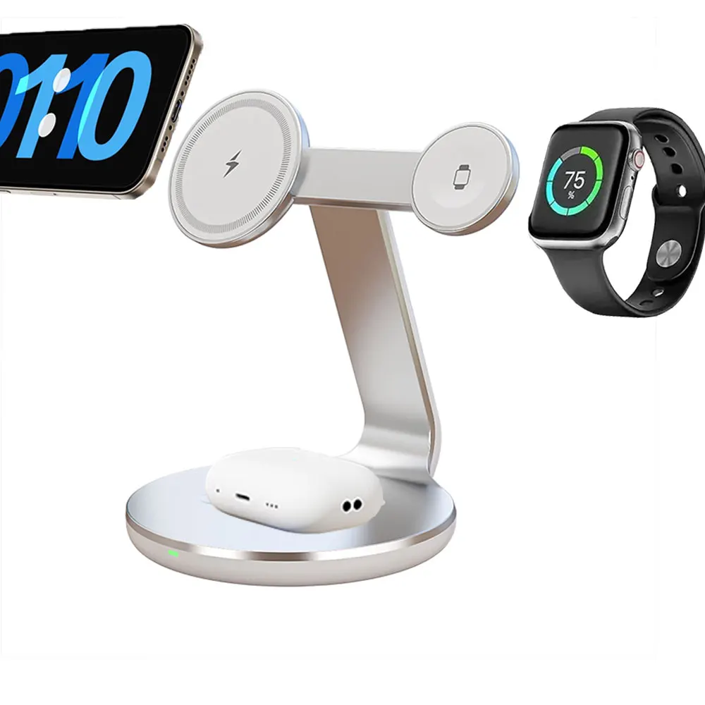 Smartwatch Watches For Iphone - 3 in 1 무선 충전 스탠드