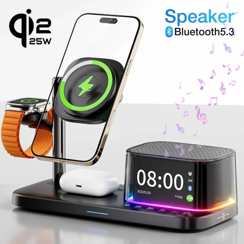 Smartwatch Watches For Iphone - 블루투스 5.3 스피커 Qi2.2 25W 마그네틱