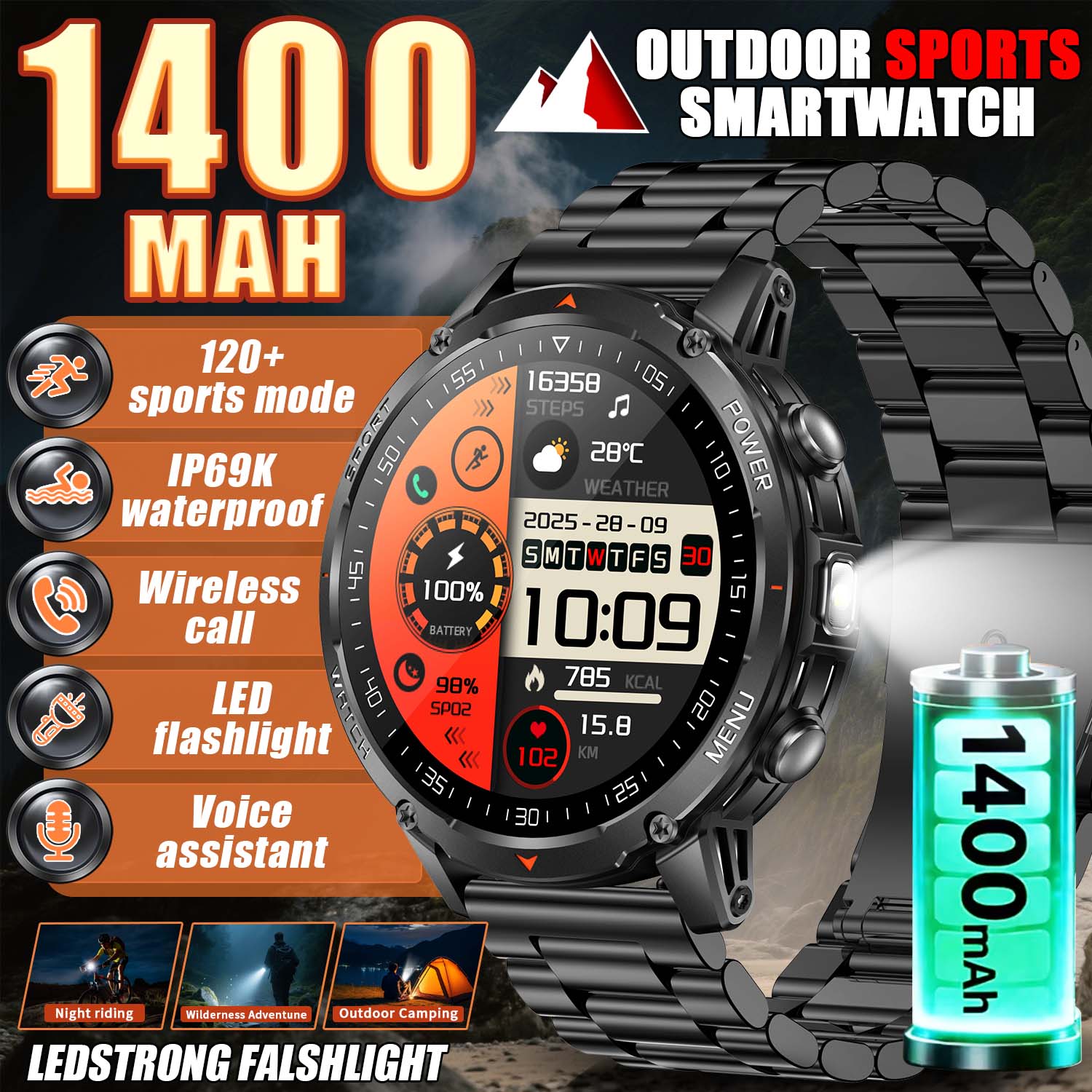 Smartwatch Trending Watches For Men - 2026 새로운 군용 스마트 시계 남성용