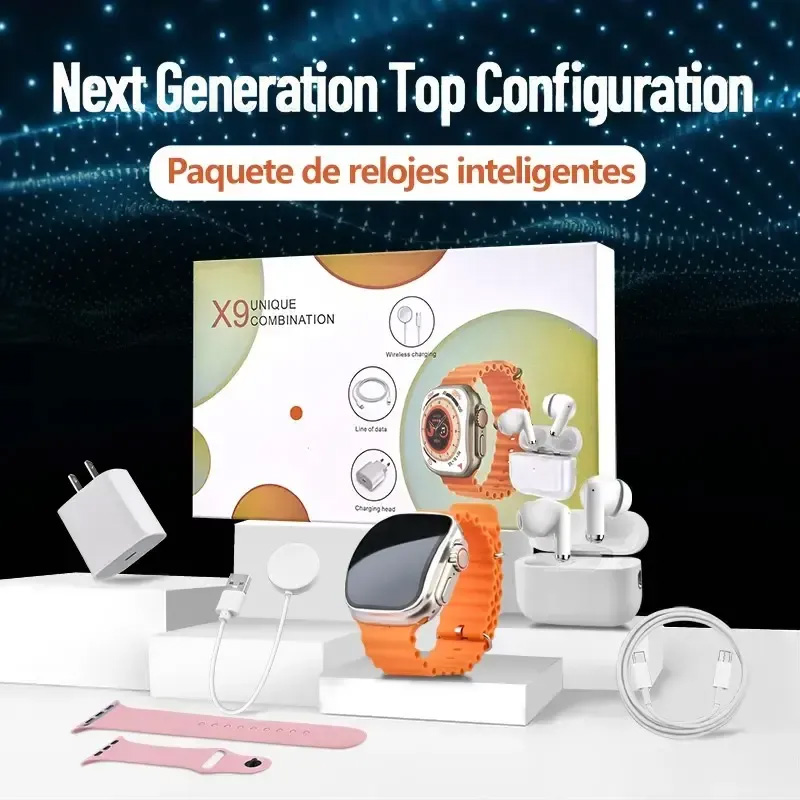 Smartwatch Premium Watches For Women - 프리미엄 6-in-1 스마트워치 세트 TWS 무선