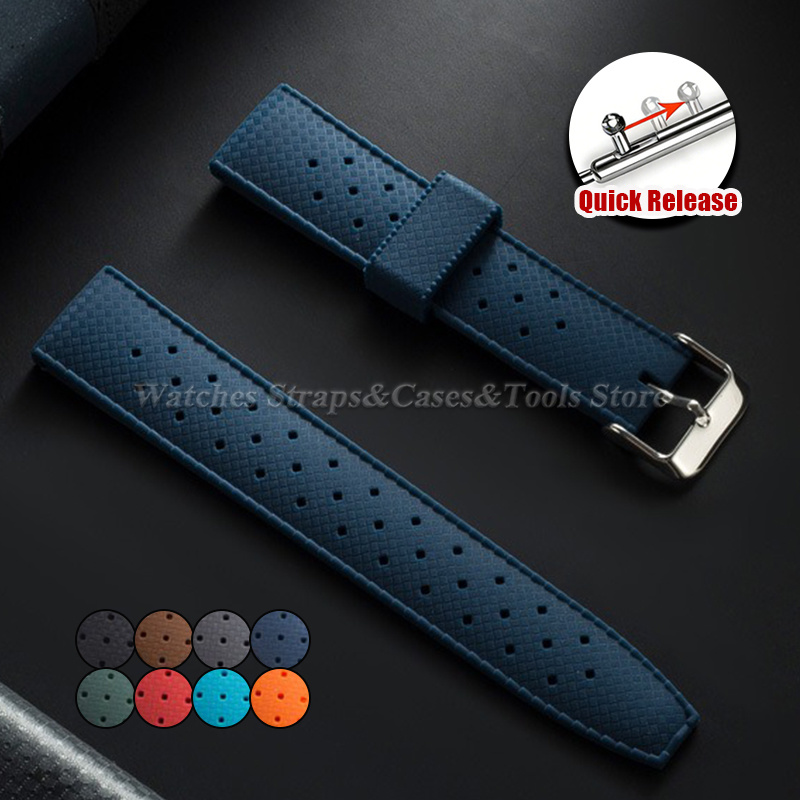 Smartwatch Premium Watches For Women - 프리미엄 열대 고무 시계 스트랩 20mm