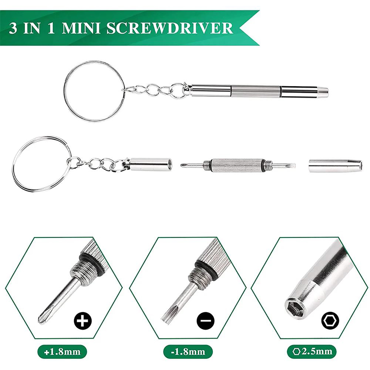 Watch Tool Repair Kit - 1/2/10pcs 미니 3 in1 스크루 드라이버