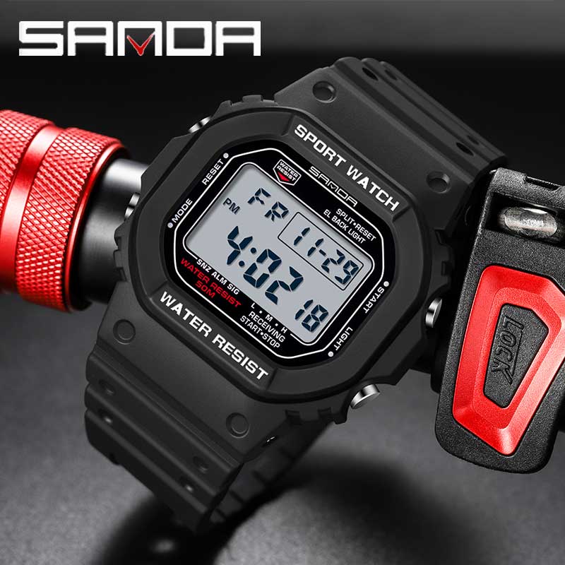 Tide Watch Surf - SANDA G 스타일 디지털 시계 남자