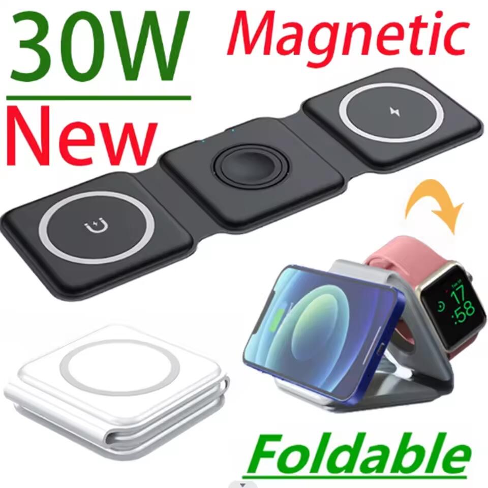 Smartwatch Watches For Iphone - 3 in 1 휴대용 마그네틱 무선