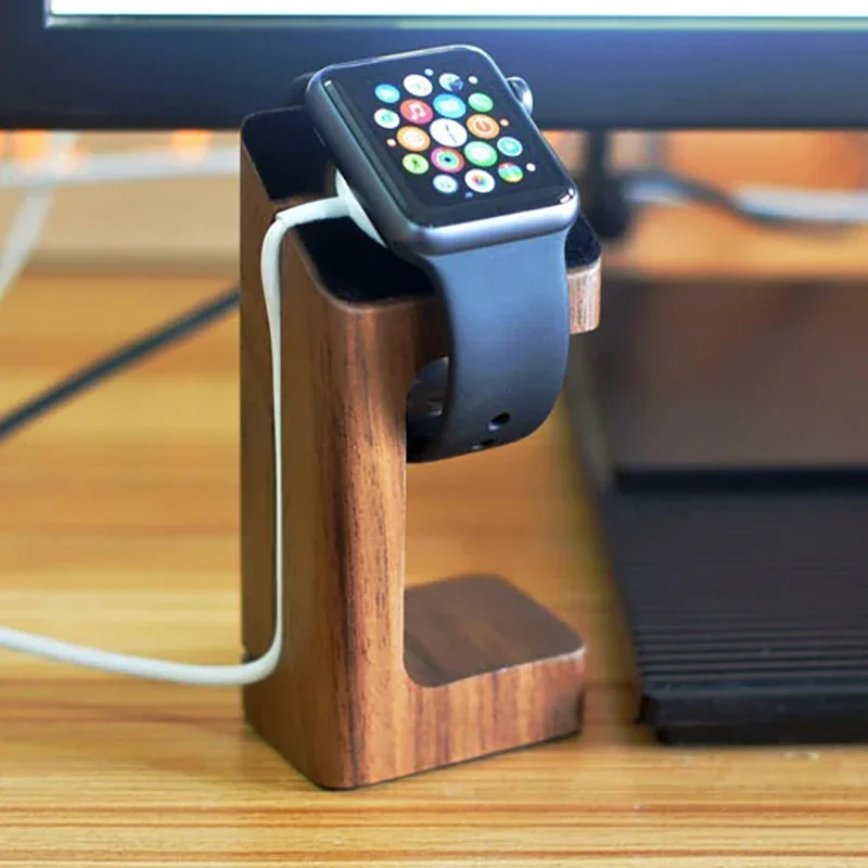 나무 애플 워치 충전기 스탠드, 스마트 워치 데스크탑  - Smartwatch Apple Watch 리뷰 및 가격