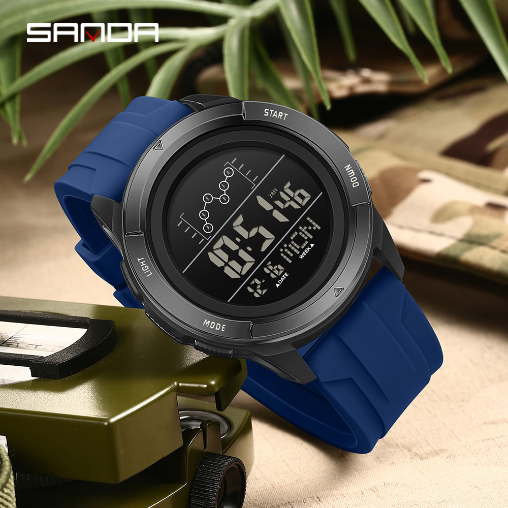 SANDA 2198 타이밍 남자 전자 시계 야외 등산  - Tide Watch Surf 리뷰 및 가격
