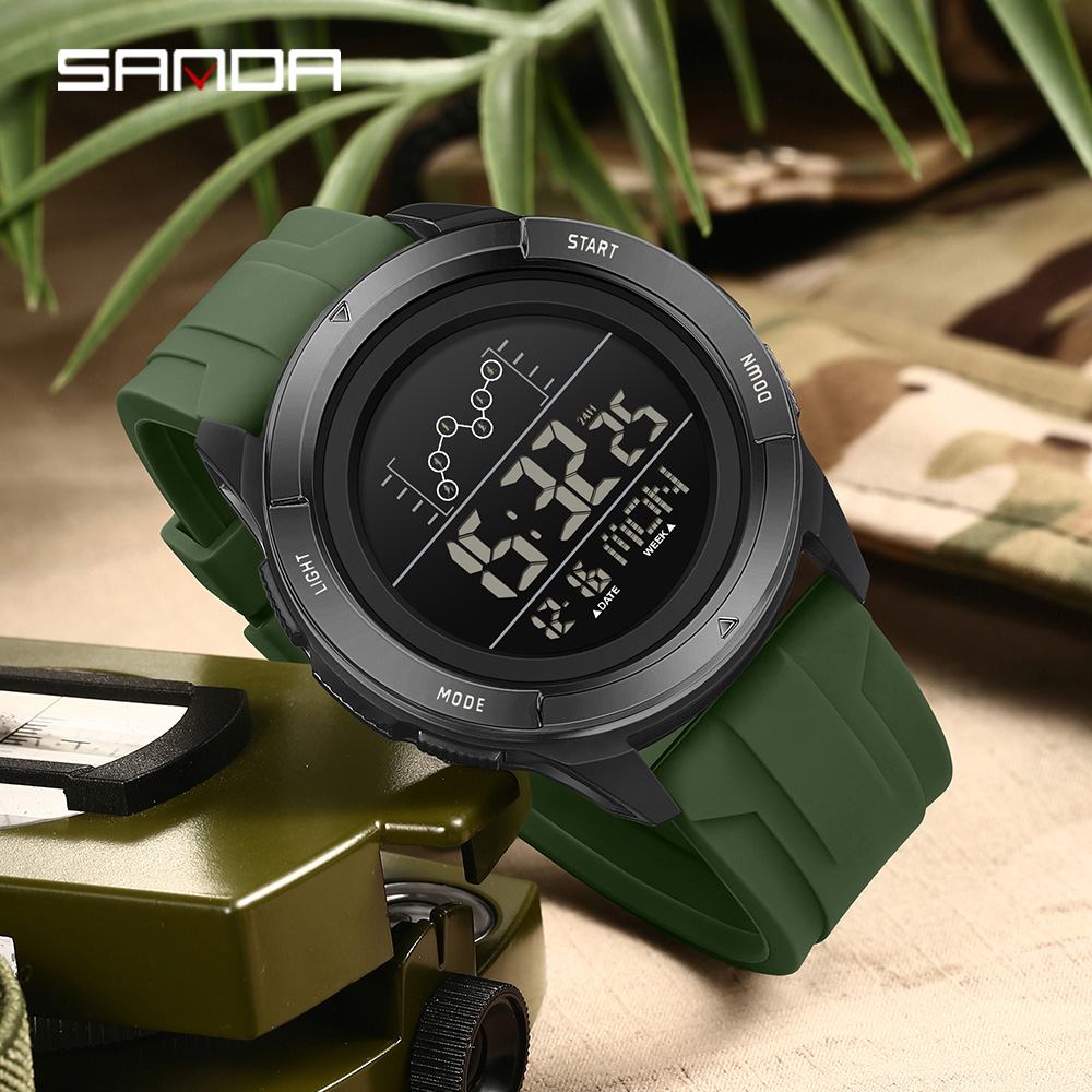 SANDA 2198 타이밍 남자 전자 시계 야외 등산  - Tide Watch Surf 리뷰 및 가격