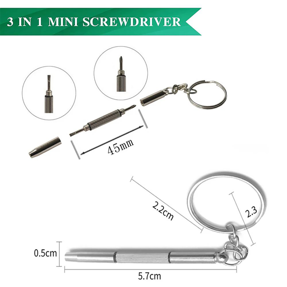 1/2PCS 정밀 3 in 1 스크루드라이버 미니 휴대 - Watch Tool Repair Kit 리뷰 및 가격