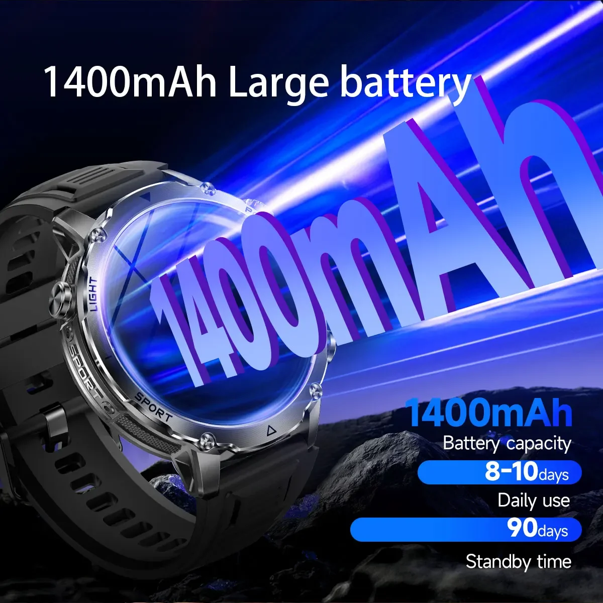 브랜드+1400mAh 대용량 배터리 스마트워치 남성용  - Smartwatch Branded Watches For Men 리뷰 및 가격