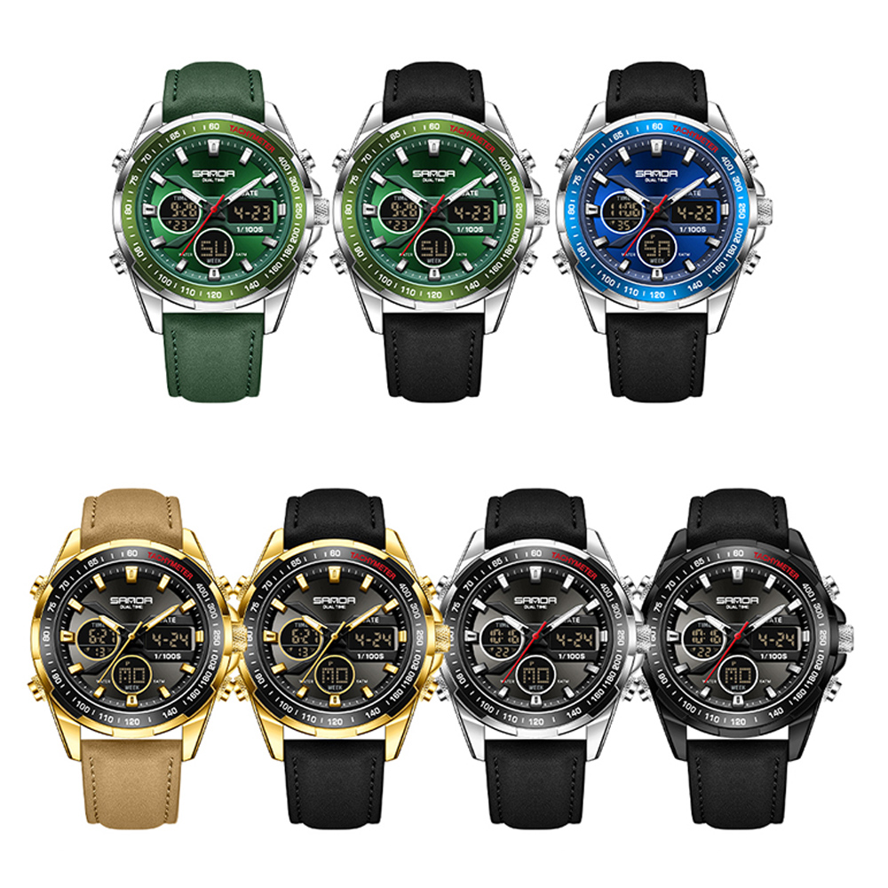 SANDA 럭셔리 크로노그래프 남성 시계 탑 브랜드 스 - Smartwatch Military Watches For Men 리뷰 및 가격