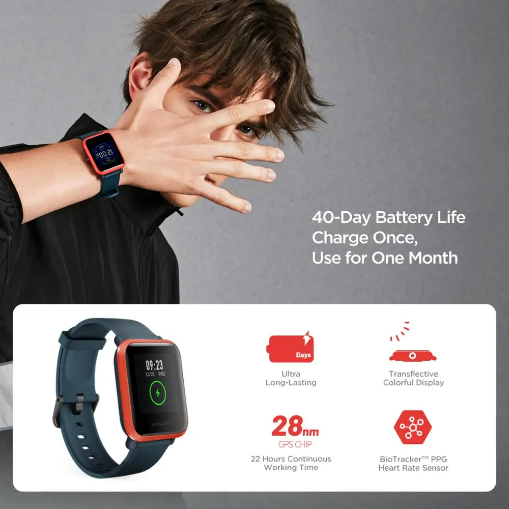 오리지널 아마즈핏 비프 S 스마트워치 리퍼비시 제품 5 - Smartwatch Refurbished Watches 리뷰 및 가격