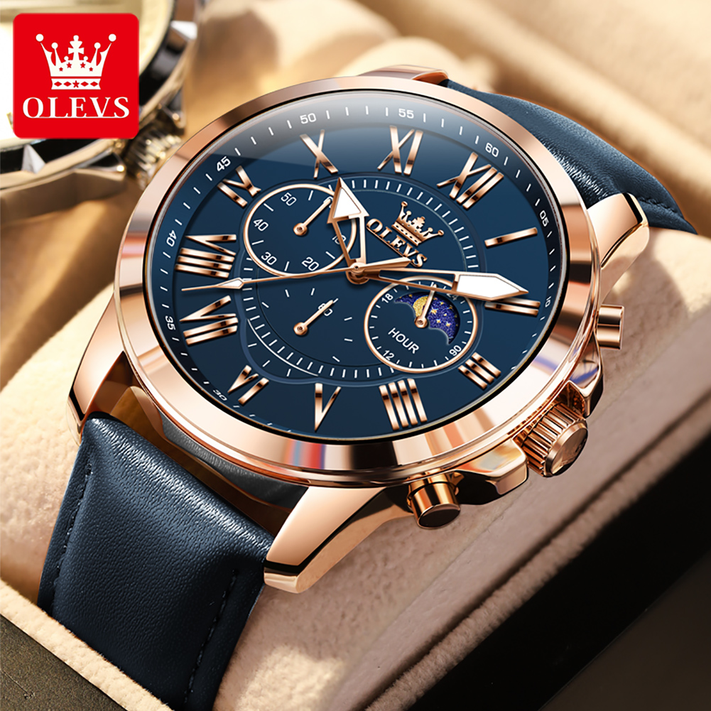 OLEVS 3632 남성 브랜드 시계 다기능 다이얼 2 - Smartwatch Branded Watches For Men 리뷰 및 가격