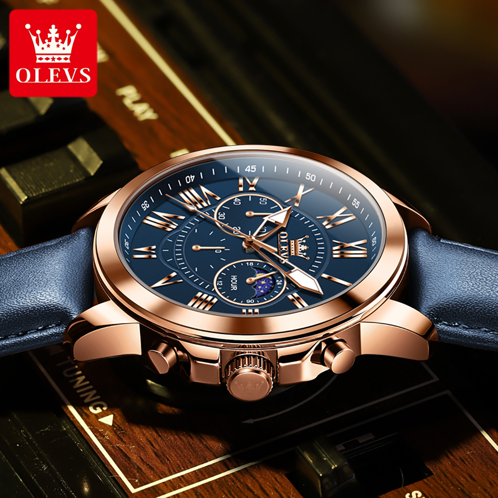 OLEVS 3632 남성 브랜드 시계 다기능 다이얼 2 - Smartwatch Branded Watches For Men 리뷰 및 가격