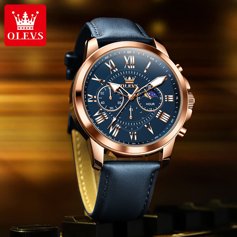 OLEVS 3632 남성 브랜드 시계 다기능 다이얼 2 - Smartwatch Branded Watches For Men 리뷰 및 가격