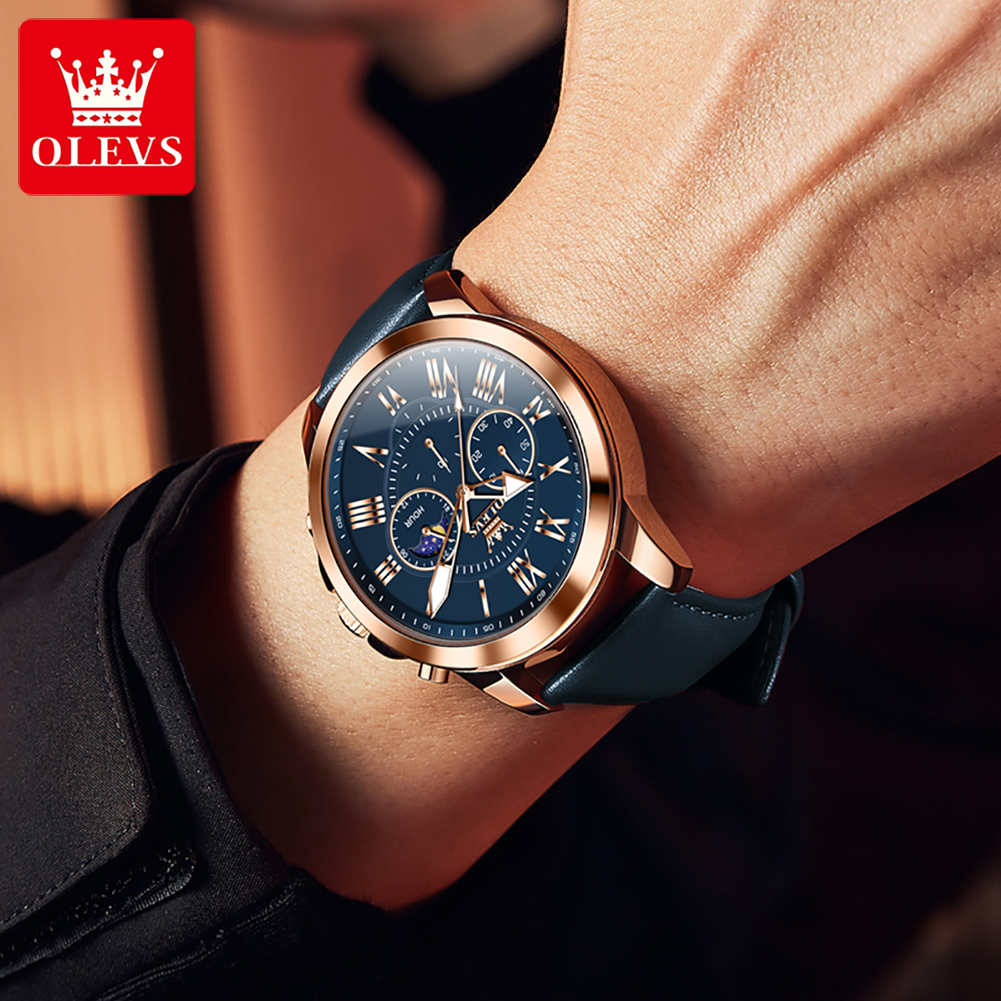 OLEVS 3632 남성 브랜드 시계 다기능 다이얼 2 - Smartwatch Branded Watches For Men 리뷰 및 가격