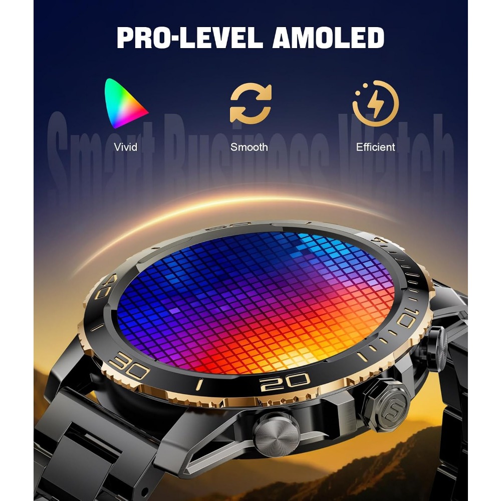 스마트워치 남성용: 1.43인치 AMOLED, 800m - Smartwatch Iphone Watch For Men 리뷰 및 가격