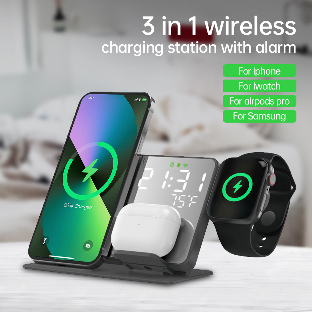 3 인 1 무선 충전기 아이폰 14 13 12 프로 애 - Smartwatch Watches For Iphone 리뷰 및 가격