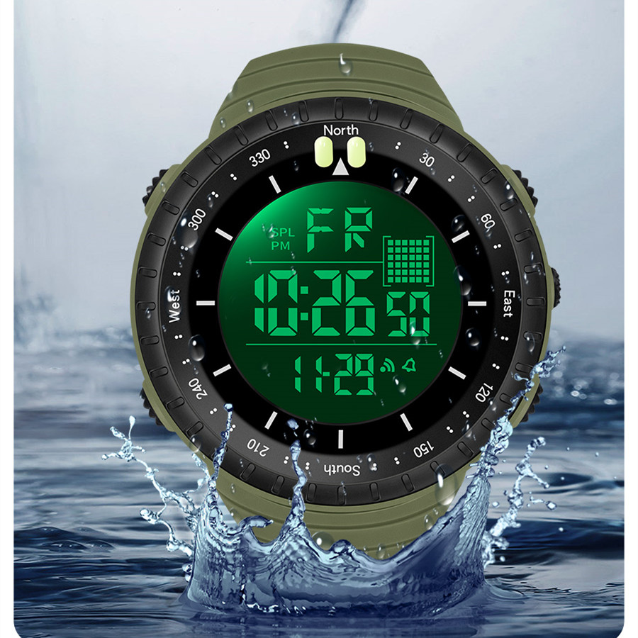 SYNOKE 남자를위한 야외 군사 디지털 시계 패션 레 - Tide Watch Surf 리뷰 및 가격