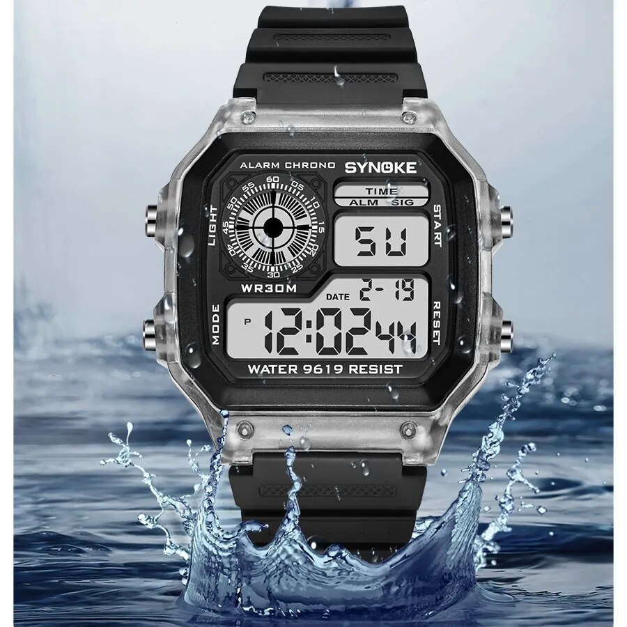 SYNOKE 디지털 시계 남성 스포츠 빛나는 다기능 방 - Tide Watch Surf 리뷰 및 가격
