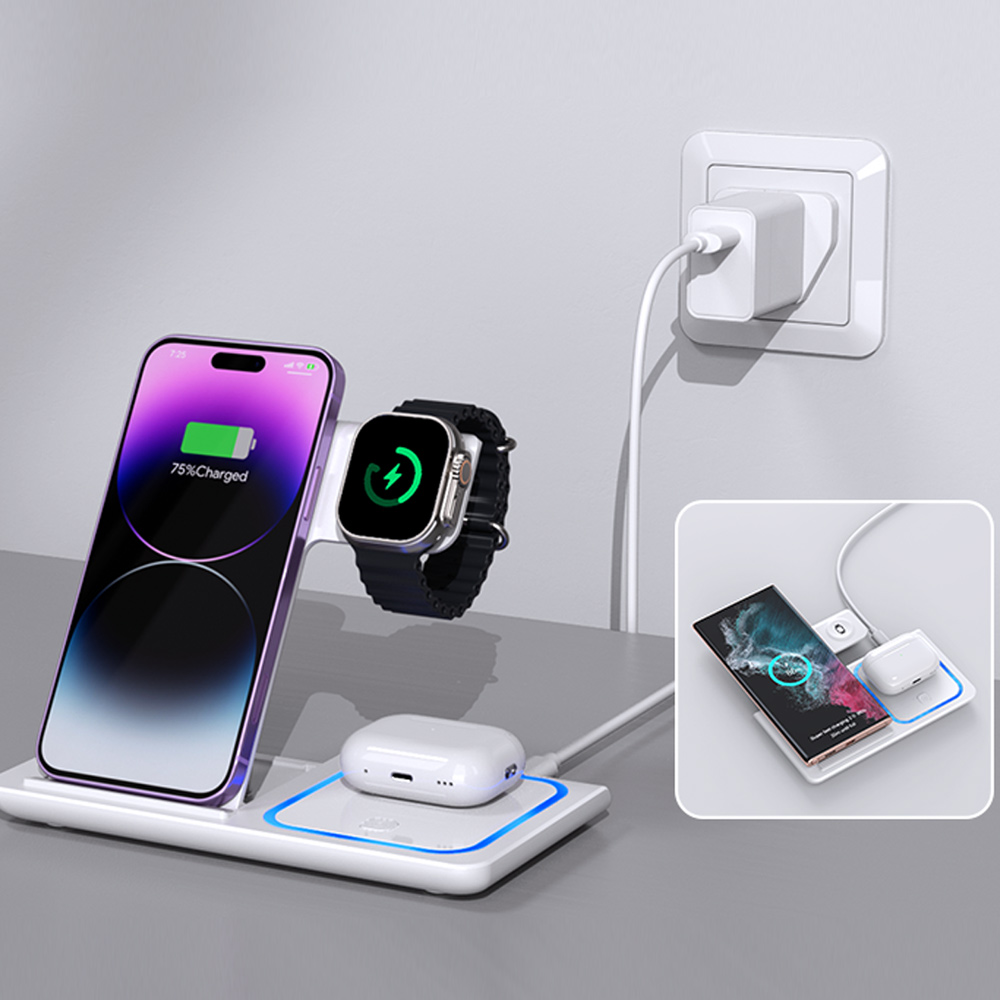 LED 3 in 1 무선 충전 스테이션 아이폰 17 1 - Smartwatch Watches For Iphone 리뷰 및 가격