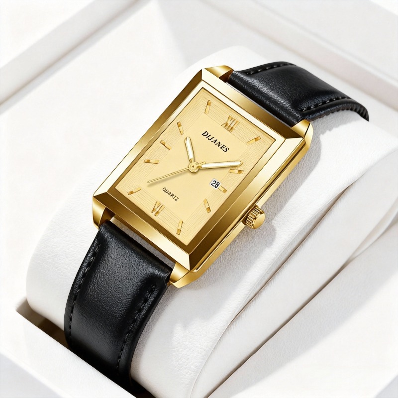 패션 남성 시계 목걸이 세트, 최고급 브랜드 명품 사각 - Smartwatch Branded Watches For Men 리뷰 및 가격