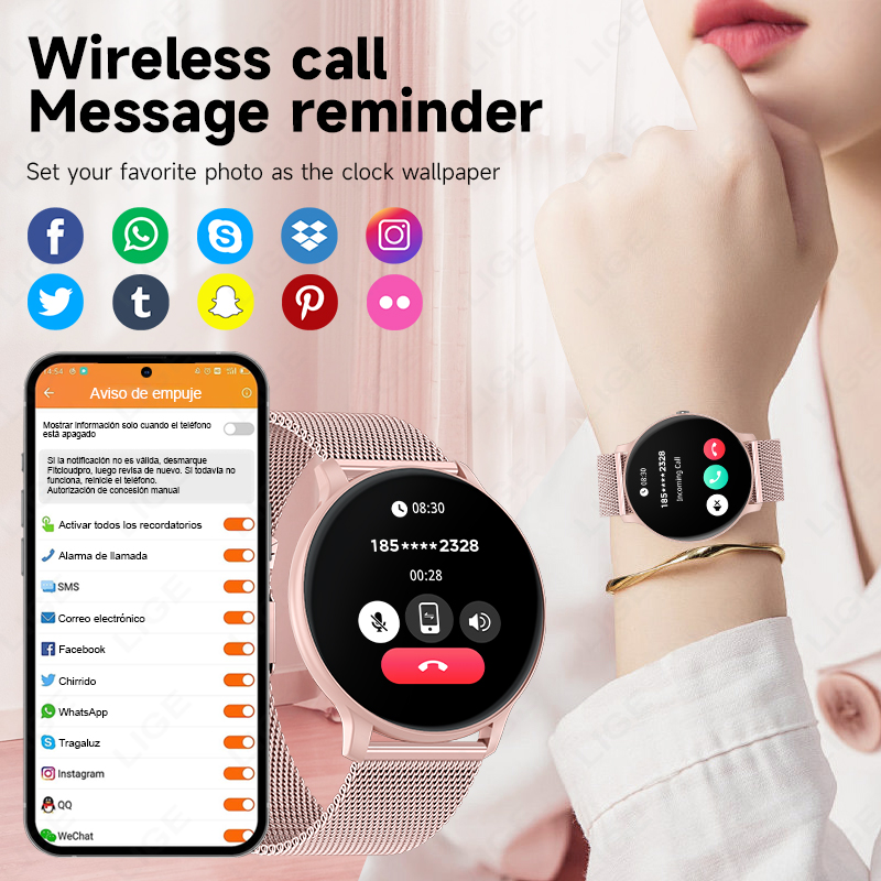 2026 새로운 여성 블루투스 통화 스마트 시계 심박수 - Smartwatch New Watches For Women 리뷰 및 가격
