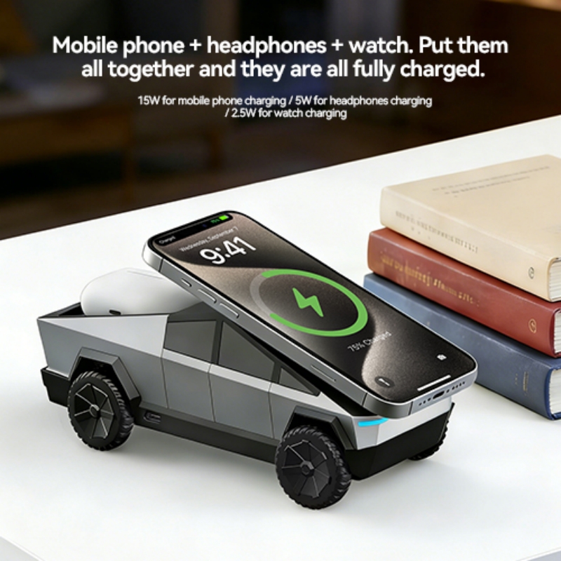 데스크탑 스탠드 3-in-1 사이버독 무선 충전 스테이 - Smartwatch Watches For Iphone 리뷰 및 가격