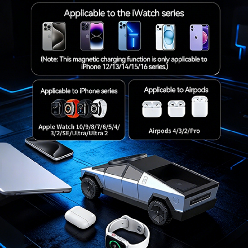 데스크탑 스탠드 3-in-1 사이버독 무선 충전 스테이 - Smartwatch Watches For Iphone 리뷰 및 가격