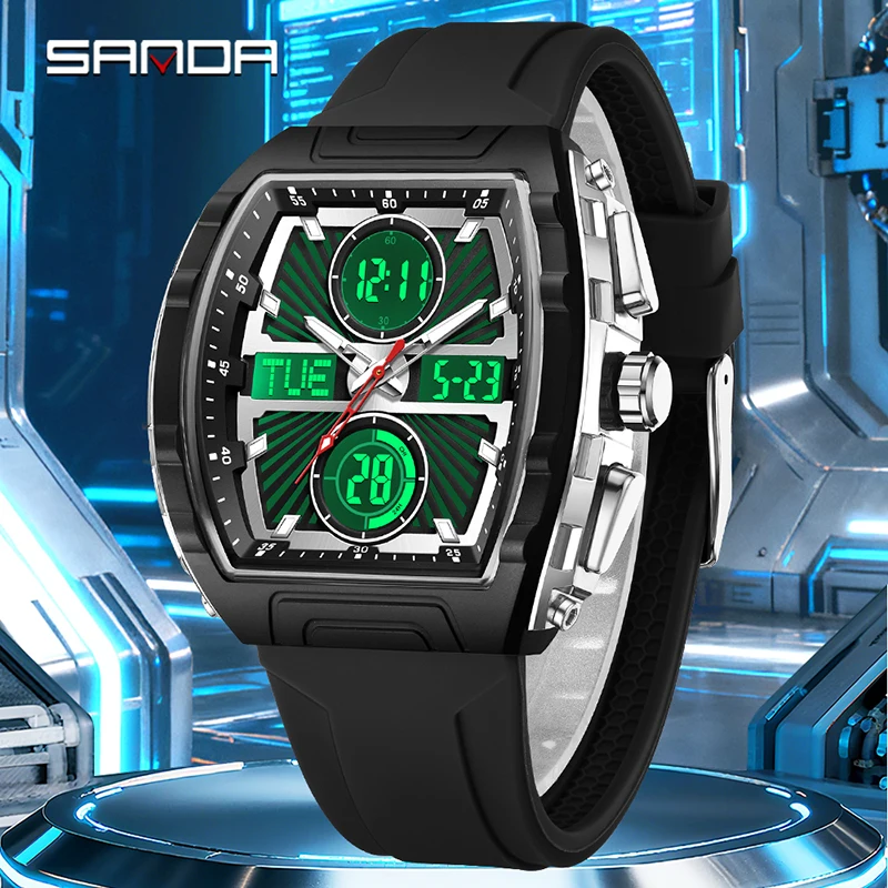SANDA 패션 트렌드 남성용 시계 대형 다이얼 방수  - Smartwatch Trending Watches For Men 리뷰 및 가격