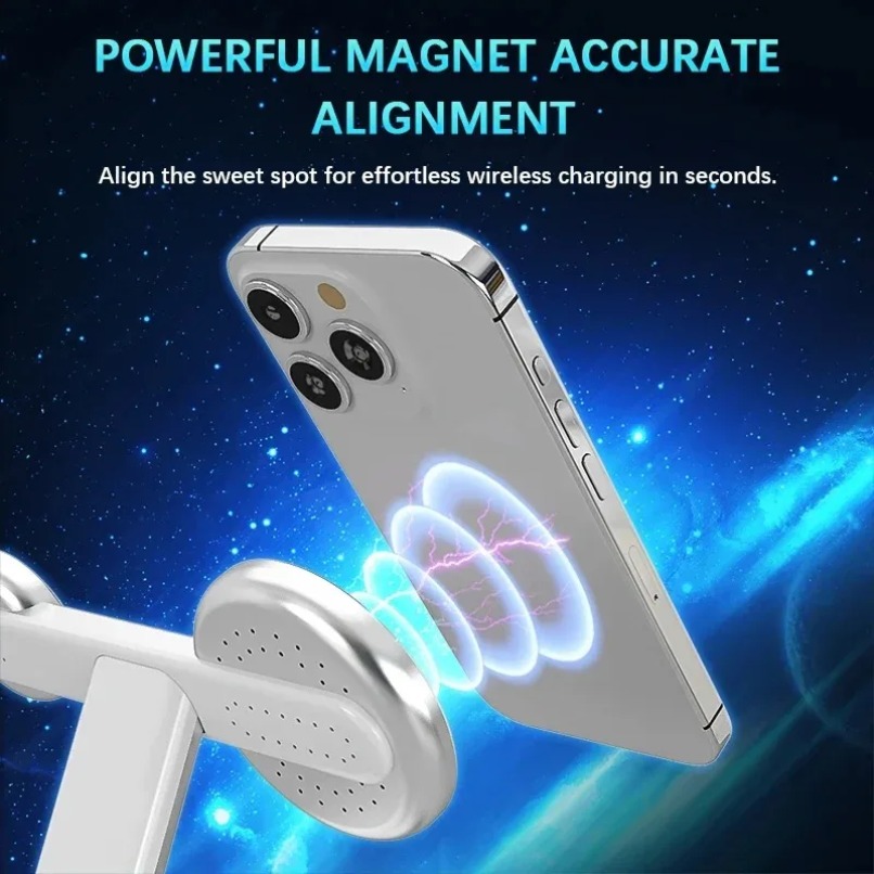 3 in 1 무선 충전 스탠드 360도 회전 3개 충전 - Smartwatch Watches For Iphone 리뷰 및 가격