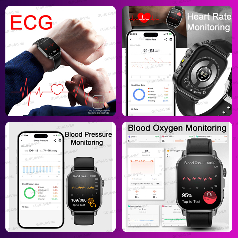 새로운 오리지널 여성 맞춤형 AI 건강 스마트워치 EC - Smartwatch New Watches For Women 리뷰 및 가격