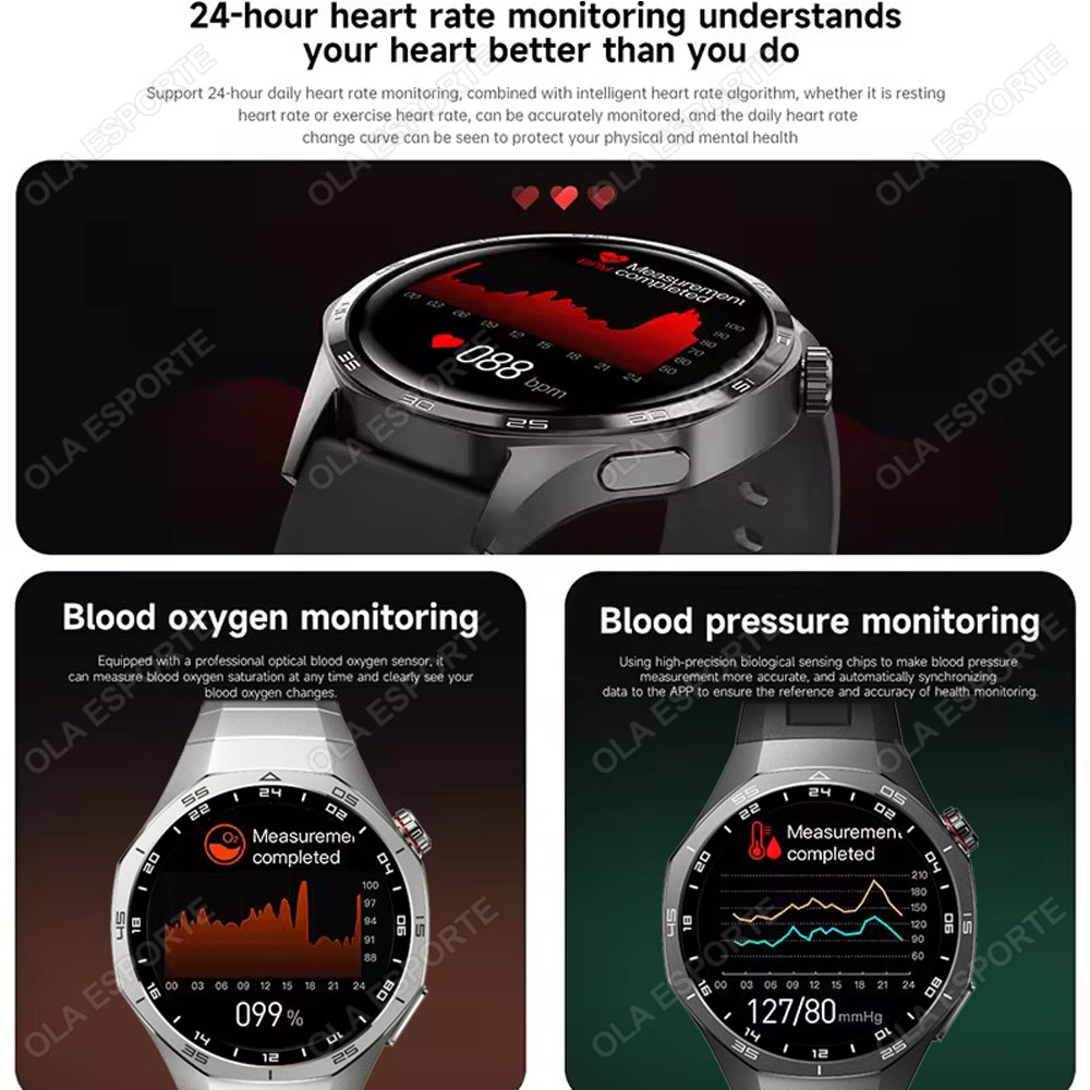 뉴 워치 5 프로 스마트워치 1.53인치 AMOLED  - Smartwatch New Watches For Women 리뷰 및 가격