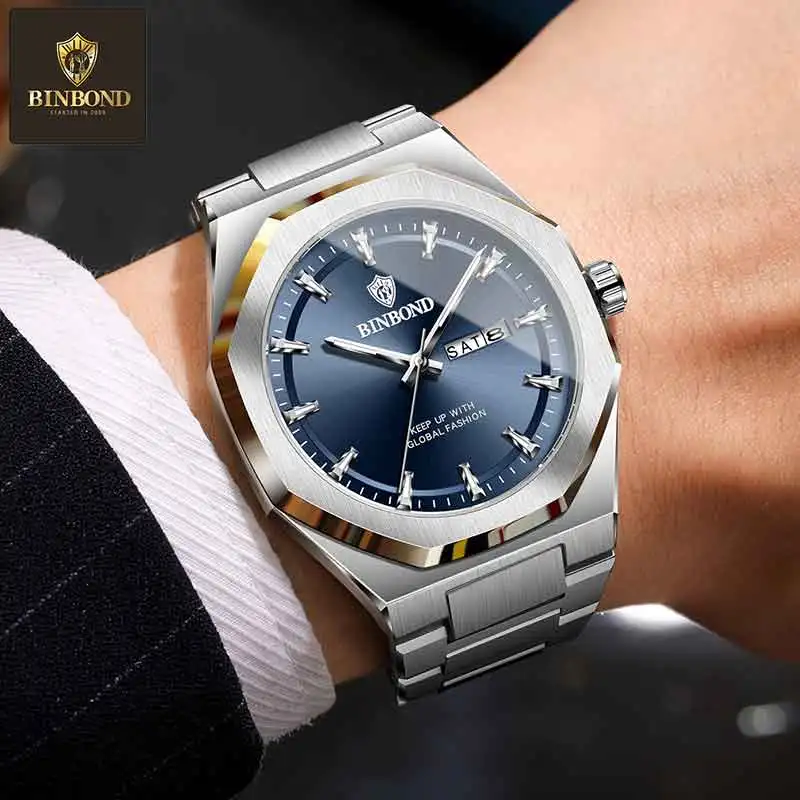 빈본드 패션 트렌드 남성용 쿼츠 시계 스테인리스 스틸  - Smartwatch Trending Watches For Men 리뷰 및 가격