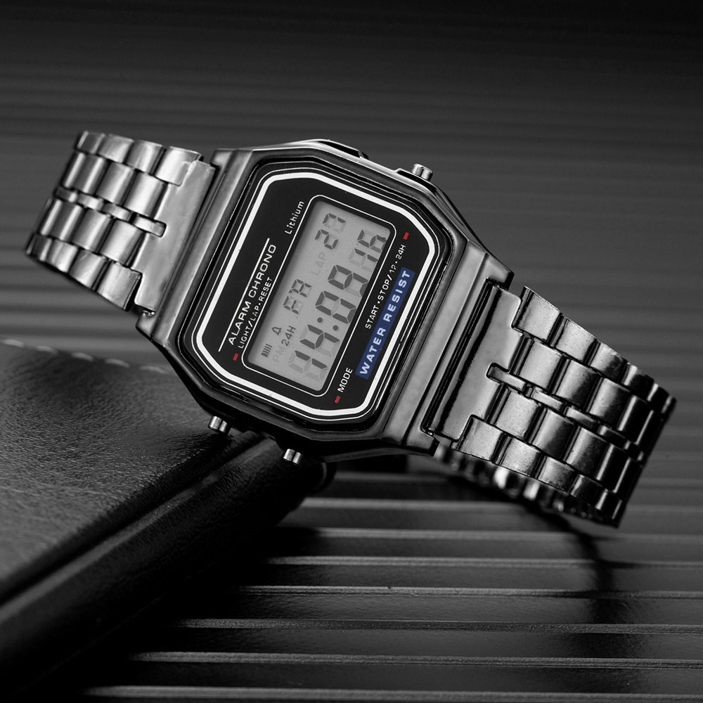 패션 디지털 남성용 시계 럭셔리 스테인레스 스틸 링크  - Tide Watch Surf 리뷰 및 가격