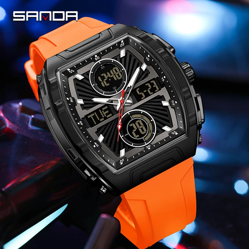 SANDA 새로운 패션 트렌드 남성용 시계 방수 알람  - Smartwatch Trending Watches For Men 리뷰 및 가격