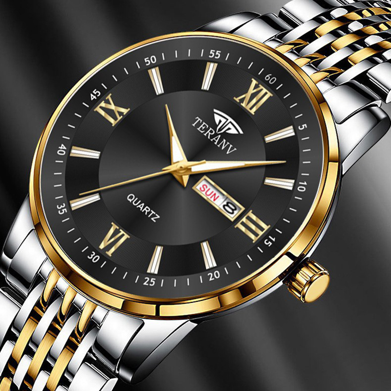 남성 시계 패션 트렌드 더블 캘린더 야간 조명 방수 스 - Smartwatch Trending Watches For Men 리뷰 및 가격