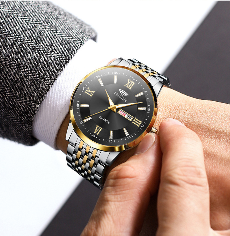 남성 시계 패션 트렌드 더블 캘린더 야간 조명 방수 스 - Smartwatch Trending Watches For Men 리뷰 및 가격