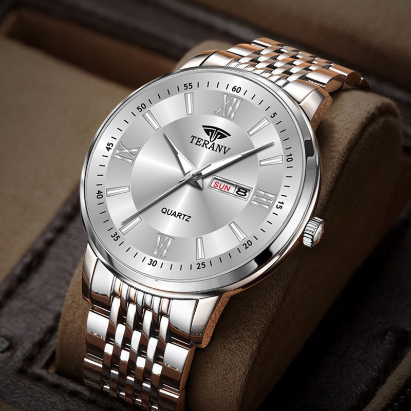 남성 시계 패션 트렌드 더블 캘린더 야간 조명 방수 스 - Smartwatch Trending Watches For Men 리뷰 및 가격
