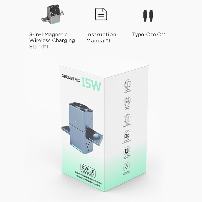 15W 터치 회전식 마그네틱 멀티 기능 3 in 1 무 - Smartwatch Watches For Iphone 리뷰 및 가격