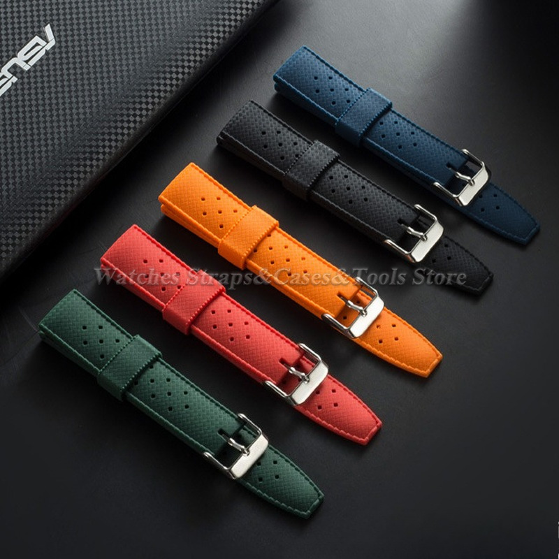 프리미엄 열대 고무 시계 스트랩 20mm 22mm 퀵  - Smartwatch Premium Watches For Women 리뷰 및 가격