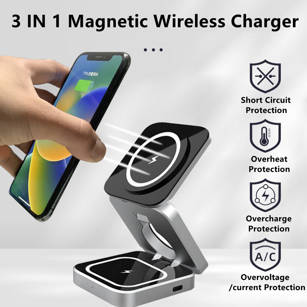접이식 자기 무선 충전기 Samsung S25 S24  - Smartwatch Watches For Iphone 리뷰 및 가격