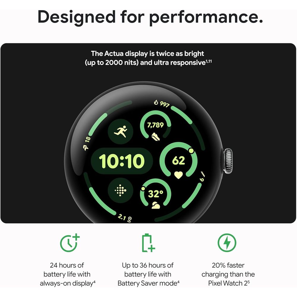 픽셀 워치 3 (45mm) 2024 el - 안드로이드 - Smartwatch El 리뷰 및 가격